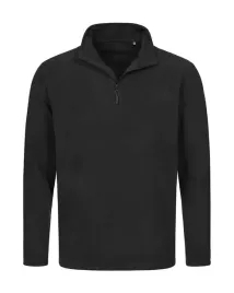bluza-meska-polarowa-stedman-active-fleece-half-zip-st5020-black-opal-xl
