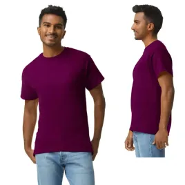 t-shirt-koszulka-meska-gruba-bawelna-gildan-gi2000-bordo-maroon-3xl