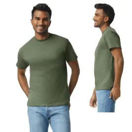 t-shirt-koszulka-meska-gruba-bawelna-gildan-gi2000-zielen-wojskowa-s