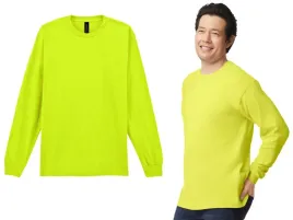 koszulka-bluzka-t-shirt-dlugi-rekaw-longsleeve-gildan-2400-safety-green-s