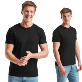 koszulka-meska-t-shirt-basic-bawelna-iconic-fruit-of-the-loom-61430-czarna