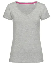 koszulka-damska-bawelniana-t-shirt-damski-stedman-v-neck-st9130-grey-s