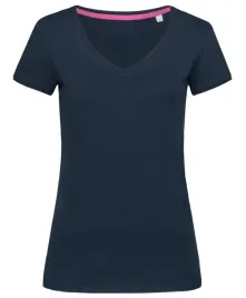 koszulka-damska-bawelniana-t-shirt-damski-stedman-v-neck-st9130-blue-xl