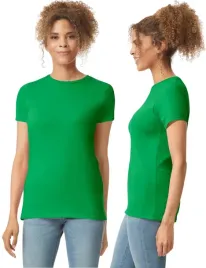 t-shirt-koszulka-damska-bawelna-softstyle-gildan-gil64000-zielona-irish-xl