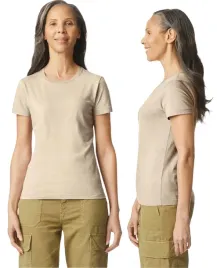 t-shirt-koszulka-damska-bawelna-softstyle-gildan-gil64000-bezowa-l