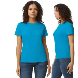 koszulka-damska-t-shirt-bawelna-softstyle-gildan-gil6500-niebieski-szafir-s