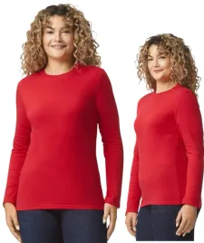 koszulka-t-shirt-dlugi-rekaw-bawelna-softstyle-gildan-gi64400-czerwona-s