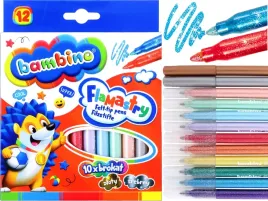 bambino-brokatowe-flamastry-mazaki-12-kolorow-zloty-srebrny