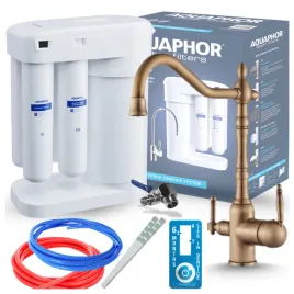 filtr-odwroconej-osmozy-aquaphor-morion-i-kran-do-filtra-wody-retro-mosiadz