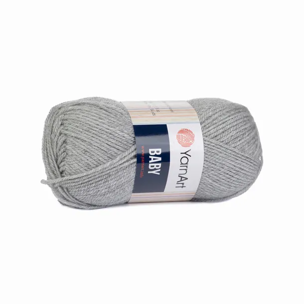 50g włóczka akryl YarnArt Baby popielata 195