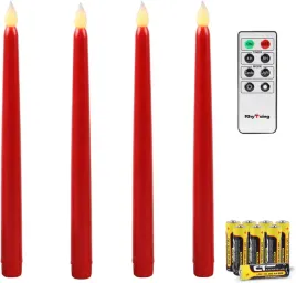 zestaw-4x-czerwona-swieca-led-stozkowa-na-baterie-pilot-timer-wosk