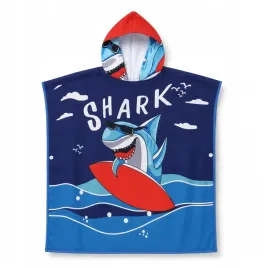 poncho-recznik-dzieciecy-kapielowy-z-kapturem-60x90-basen-rekin-shark