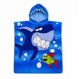 recznik-poncho-dzieciecy-z-kapturem-60x90cm-na-plaze-basen-rekin-z-rybka
