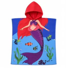 poncho-recznik-dzieciecy-plazowy-z-kapturem-60x90-na-basen-ocean-syrena