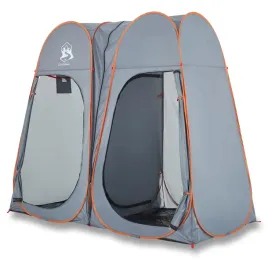 namiot-prysznicowo-sanitarny-pop-up-szaro-pomaranczowy-233x120x193-cm