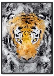 plakat-czarna-ramka-tygrys-abstrakcja-50x70-cm