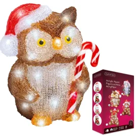 dekoracyjna-figurka-akrylowy-sowa-na-zewnatrz-32led-zimny-bialy-23-cm