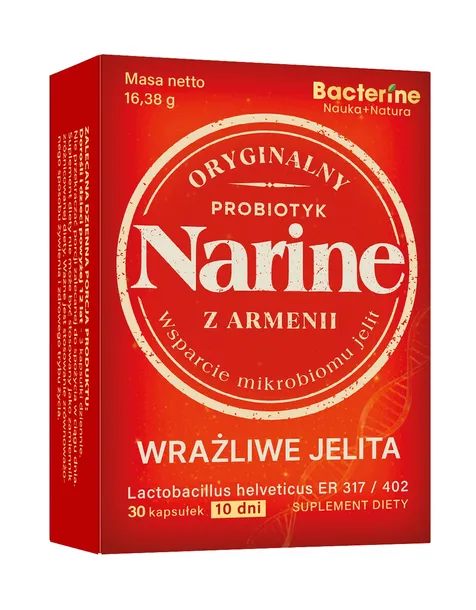 Narine Wrażliwe Jelita – probiotyk  IBS , wzdęcia - kuracja 10 dni