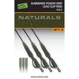 fox-zestaw-naturals-submerge-lead-clip-leader-40lb
