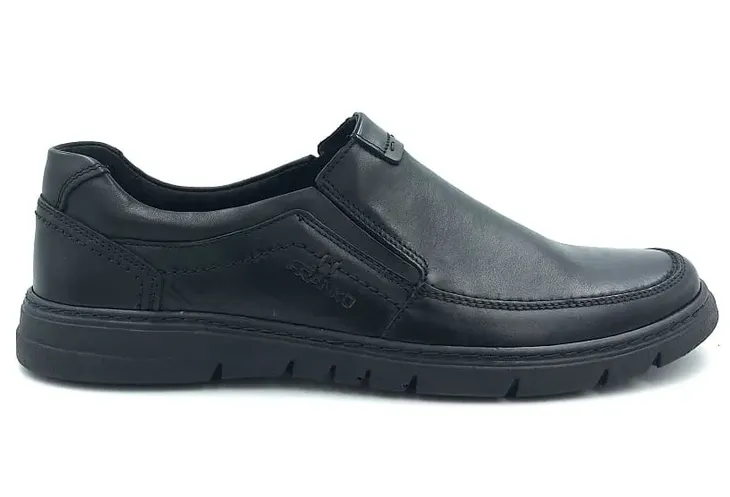 Buty Półbuty Męskie skórzane Polskie FRANKO 306 czarny