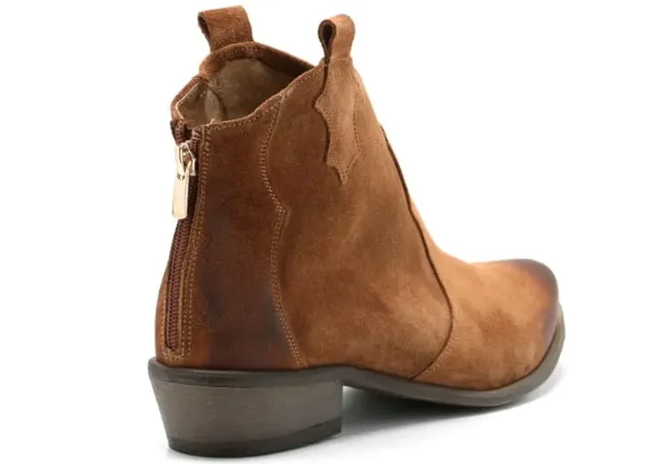 botki-exquisite-1128-plaskie-skora-braz-rozmiar-37
