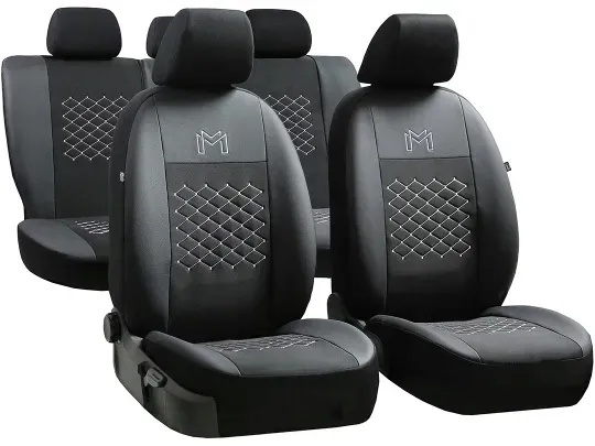 Pokrowce skórzane Premium Moti dopasowane TOYOTA komplet przód i tył