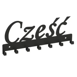 wieszak-ubrania-klucze-napis-czesc-czarny-17187