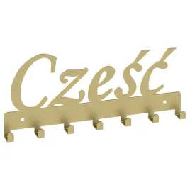 wieszak-ubrania-klucze-napis-czesc-zloty-17189