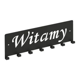 wieszak-ubrania-klucze-napis-witamy-2-czarny-17238