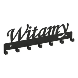 wieszak-ubrania-klucze-napis-witamy-czarny-17221