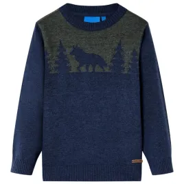 sweter-dzieciecy-z-dzianiny-granatowy-92