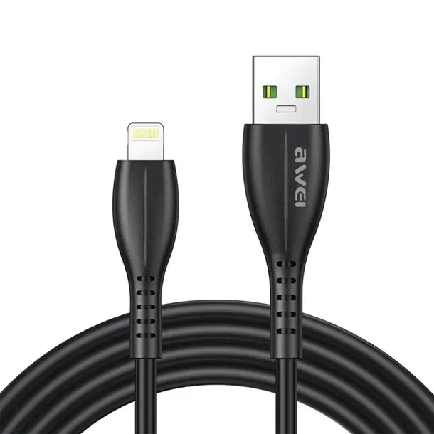 awei-kabel-usb-do-lightning-cl-115l-czarny-do-iphone-ipad-1m-stan-nowy