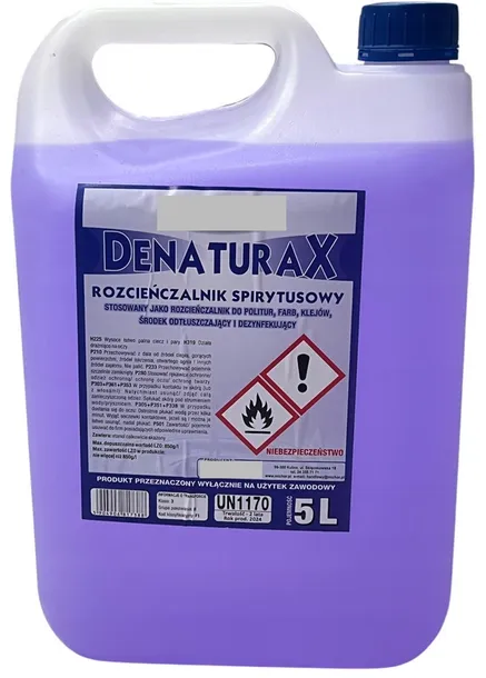 DENATURAT FIOLETOWY CAŁKOWICIE SKAŻONY 5L  RADOM