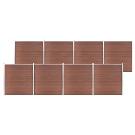 ogrodzenie-do-ogrodu-wpc-1391-x-186-cm-brazowe