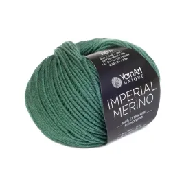 50g-wloczka-100percent-welna-extrafine-yarnart-imperial-merino-zielona-3333