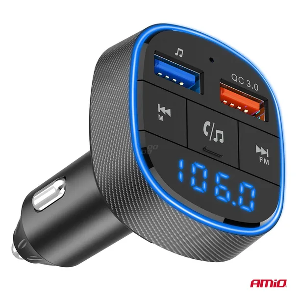 transmiter-fm-do-auta-bluetooth-2x-usb-a-amio-04648-zrodlo-sygnalu-bluetooth-usb