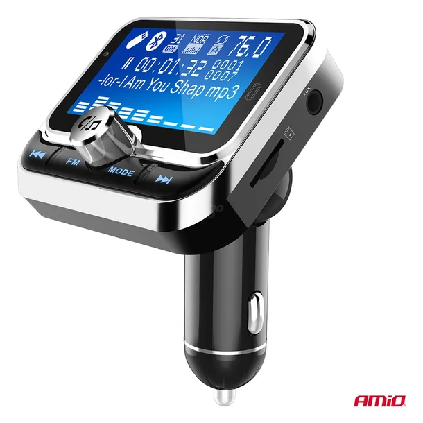 transmiter-fm-do-auta-bluetooth-z-pilotem-2xusb-amio-04657-zrodlo-sygnalu-bluetooth-usb