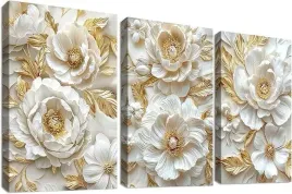 obraz-plakat-na-plotnie-w-ramie-dekoracja-scienna-40x60cm-biale-kwiaty-3szt