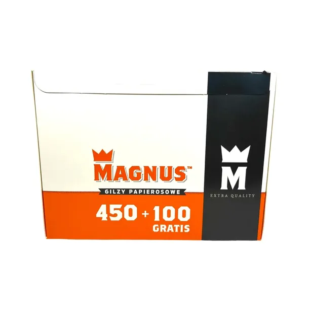 MAGNUS 550 (450+100) szt GILZ GILZY PAPIEROSOWE KING SIZE TYTOŃ TUTKI 8mm