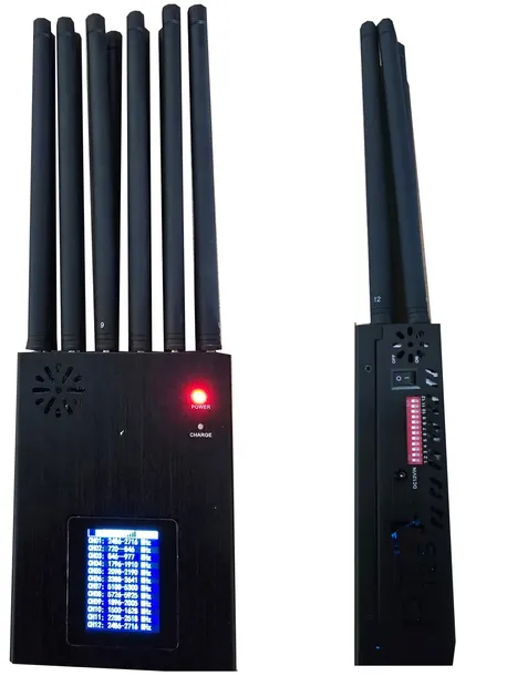 ZAGŁUSZACZ 2G 3G 4G 5G 5,8G 2.4G WIFI VHF UHF GSM 12 anten