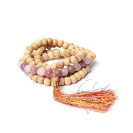 rozaniec-buddyjski-tulsi-mala-z-tulitem-kwarcem-rozowym-w-saszetce