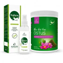 pokusa-raw-diet-line-cistus-czystek-500g-greenline-bugspray-pies-kot-150ml