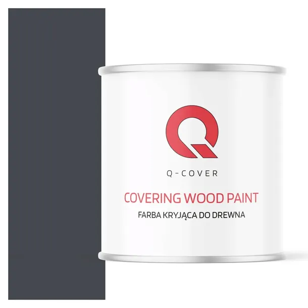 FARBA DO DREWNA KRYJĄCA DRZWI RENOWACJI OSB RAL 7024 GRAFITOWY PÓŁMAT 2.5L