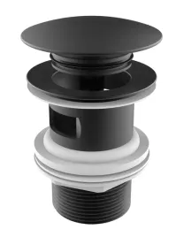 roca-korek-klik-klak-z-przelewem-titanium-black-szczotkowany-a5054015nm