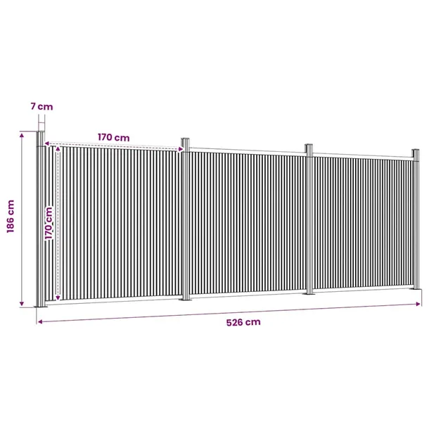 ogrodzenie-wpc-526x186-cm-brazowe-stan-nowy-kolor-brazowy