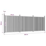 ogrodzenie-wpc-526x186-cm-brazowe-stan-nowy-kolor-brazowy