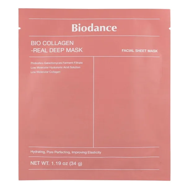 Biodance Bio-Collagen Real Deep Ujędrniająca Maska Kolagenowa 34g różowa