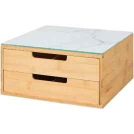 organizer-herbata-kawa-przyprawy-bambusowy-szklany-blat-30-cm-jasny-marmur