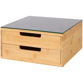 organizer-na-kawe-herbate-szafka-bambusowa-minibufet-szklany-blat-czarny