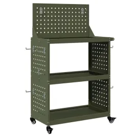 wozek-narzedziowy-z-polka-zielony-oliwkowy-65-x-35-x-111-cm